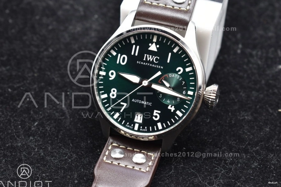 Strap Leather on Pilot Big ZF A51110 Brown Edition Best Real IW500901 0516